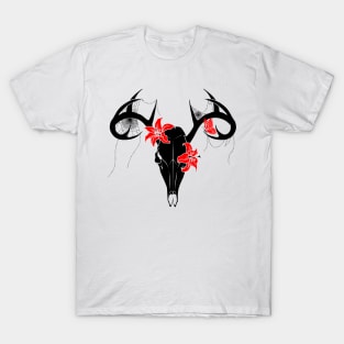 Flowery deer skull v2 T-Shirt